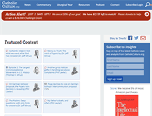 Tablet Screenshot of catholicculture.org